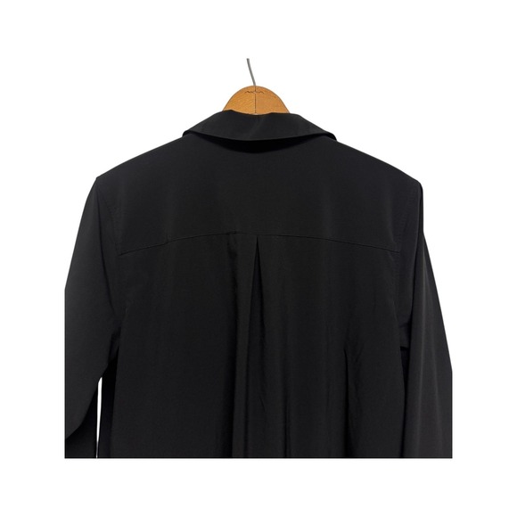 Athleta Urbanite Top 2.0 Black Long Sleeve Button Up Shirt Women's Size L - Picture 9 of 12